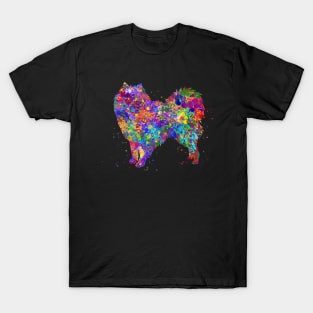 American eskimo dog watercolor T-Shirt